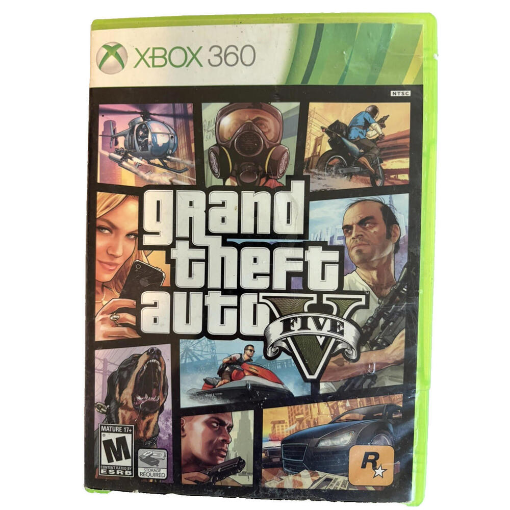 Grand Theft Auto V Xbox 360 Complete CIB Tested Works GTA 5 Action Game